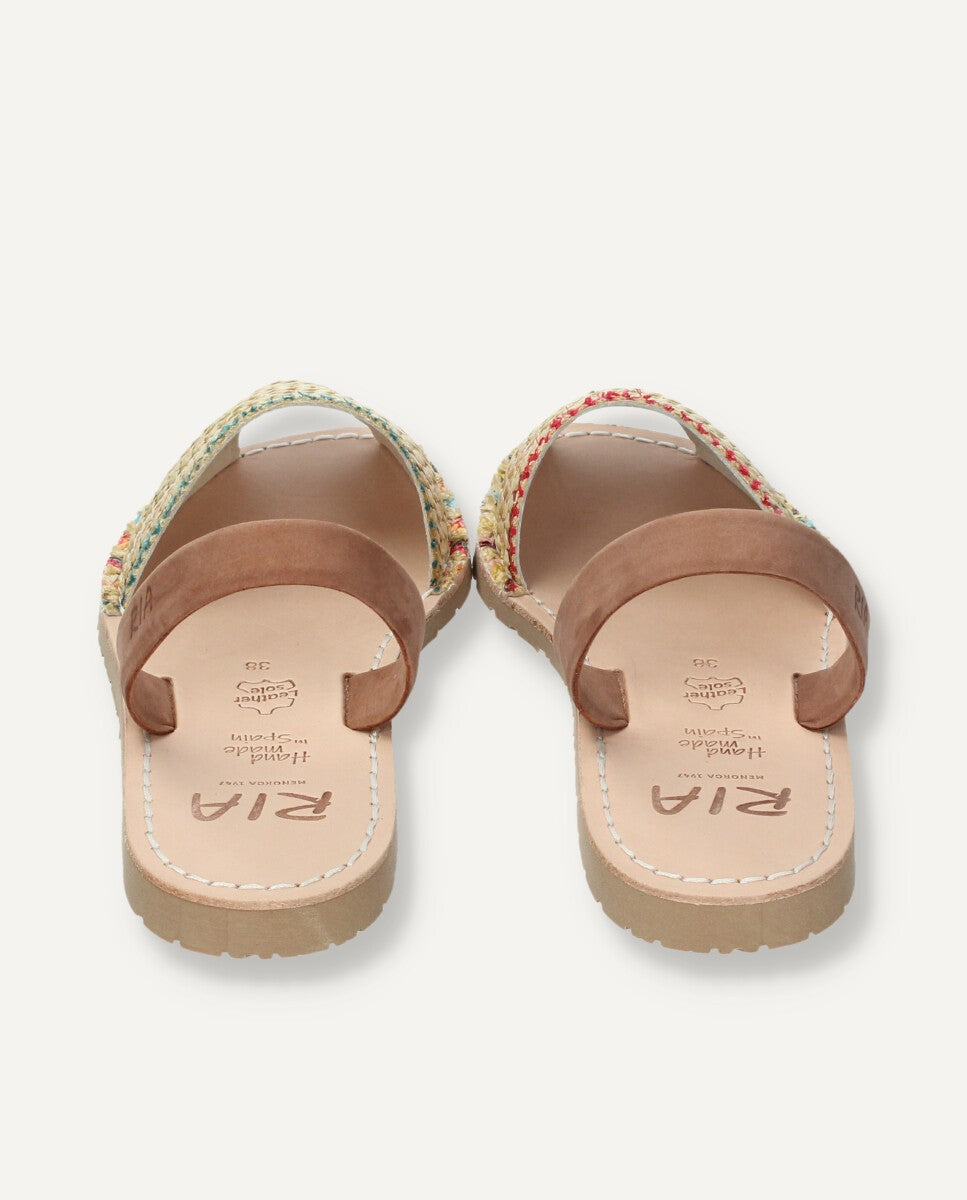 Menorquina Nubuk Choco Rayada