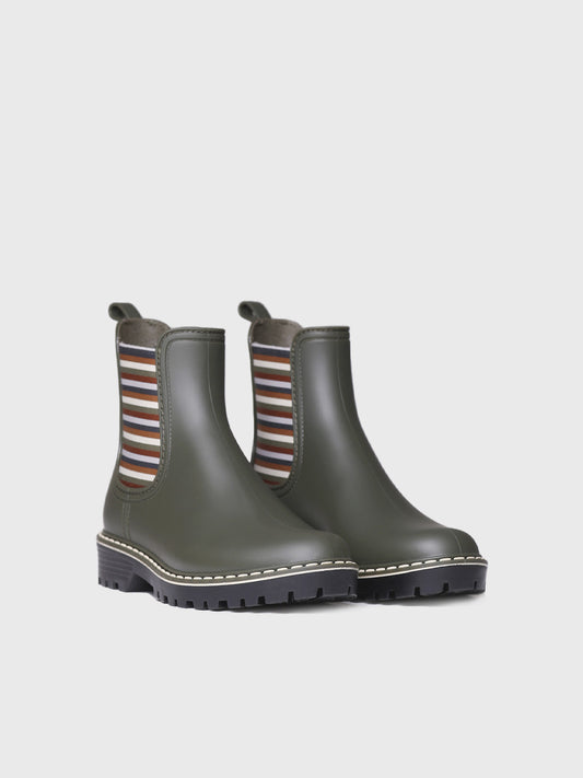 CORBIN Botines de agua para mujer caqui