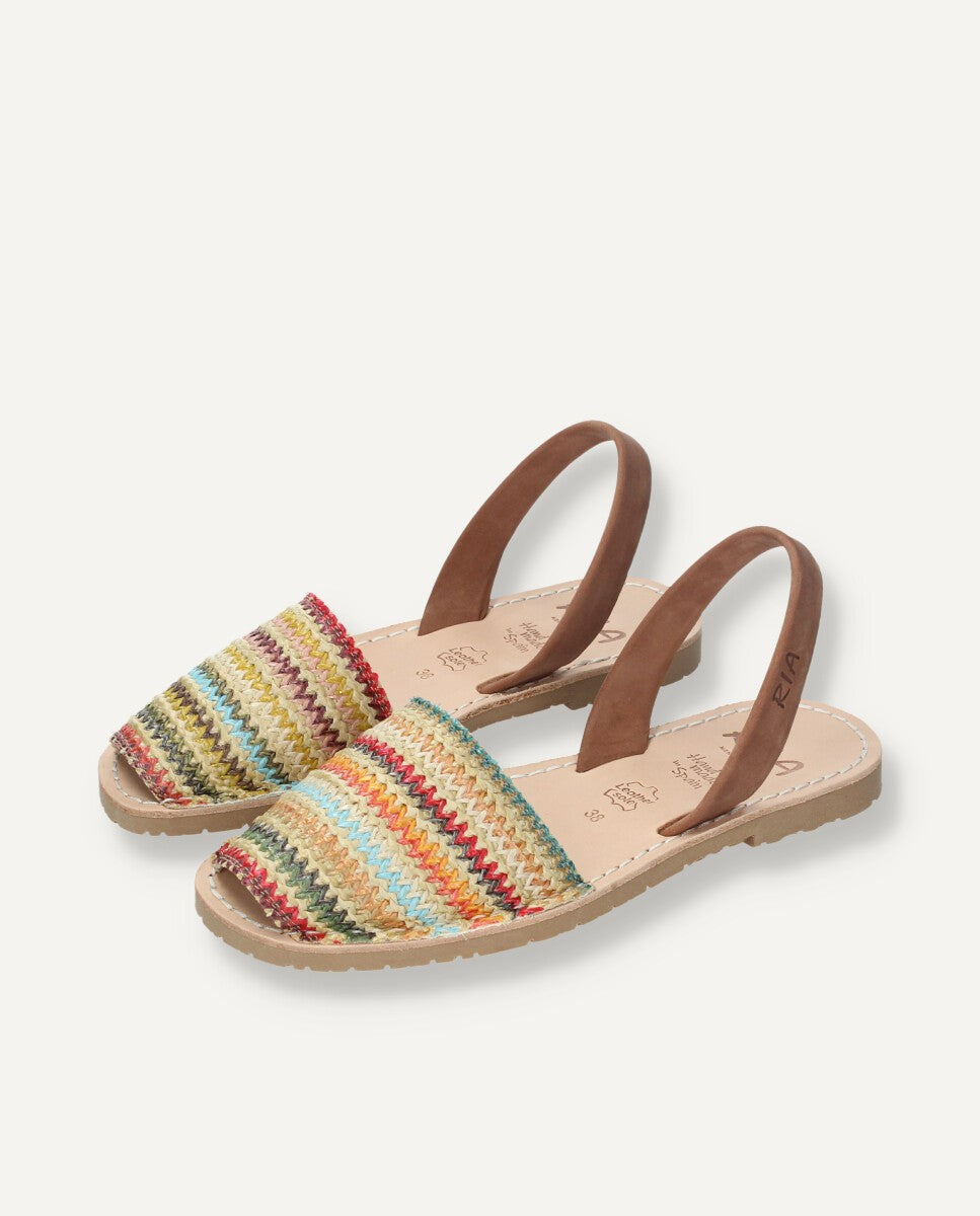 Menorquina Nubuk Choco Rayada