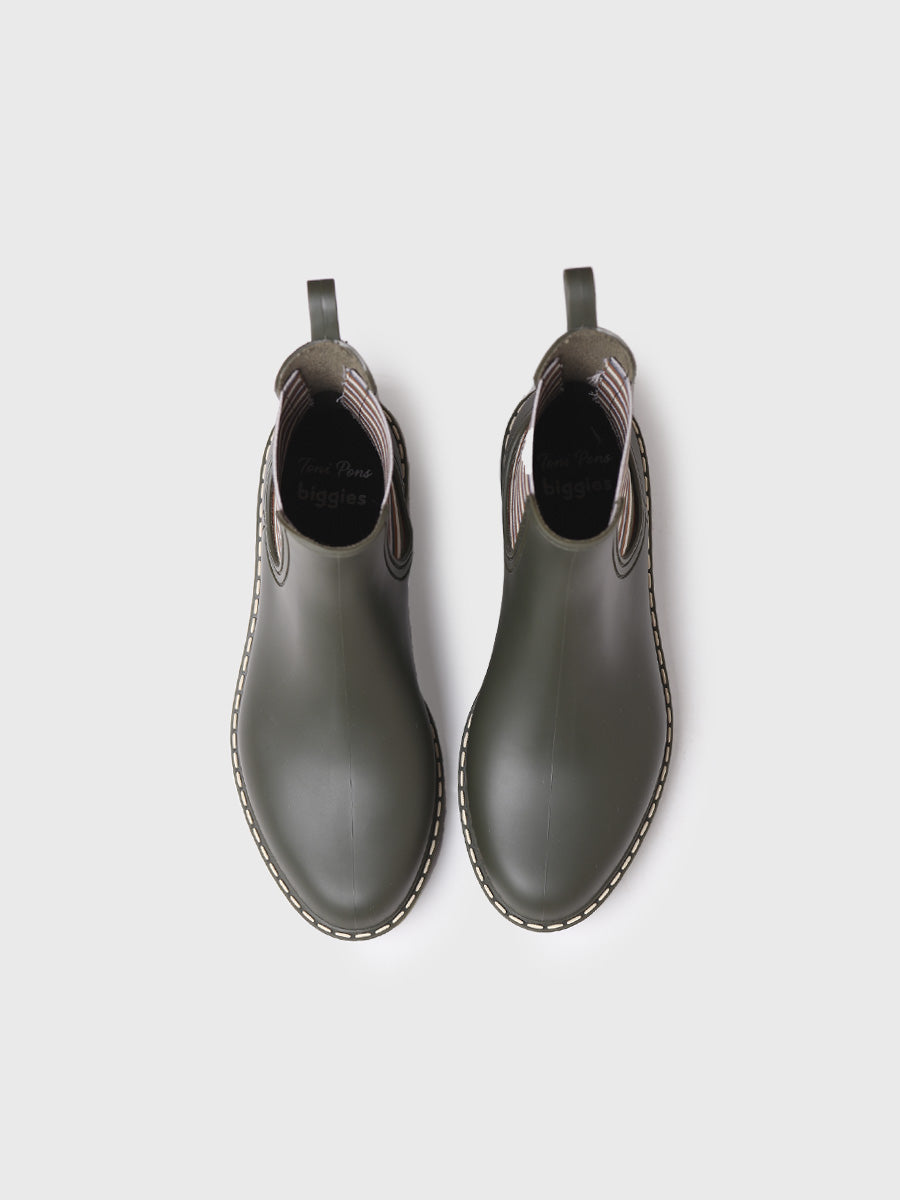 CORBIN Botines de agua para mujer caqui