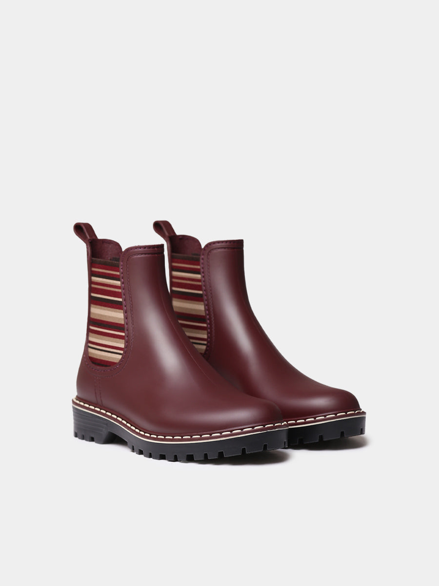 CORBIN Botines de agua para mujer pruna