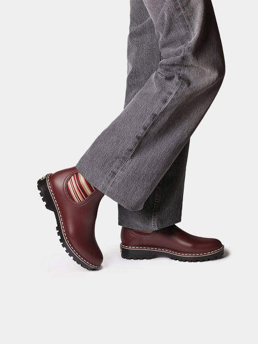CORBIN Botines de agua para mujer pruna