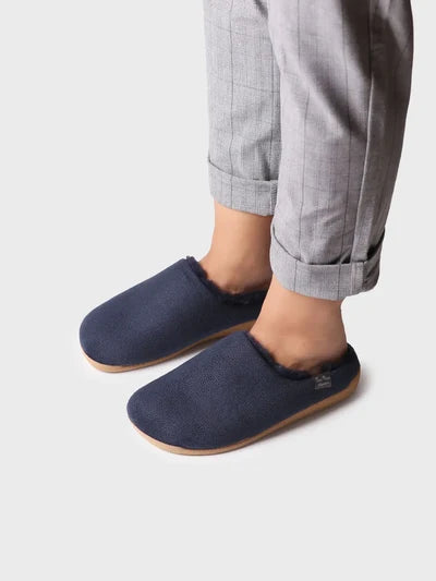 Moscu-bd mari | Zapatilla de casa tipo zueco con forro interior para mujer