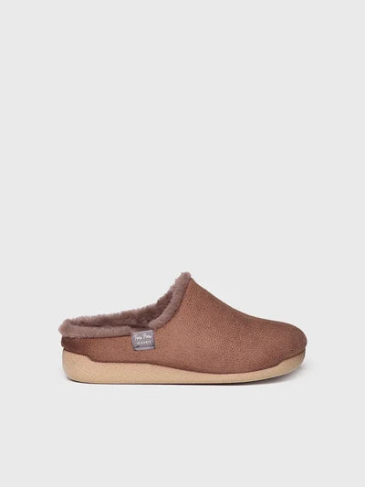 Moscu-bd mari | Zapatilla de casa tipo zueco con forro interior para mujer