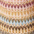TERRA-NM Alpargata de cuña media en rafia multicolor